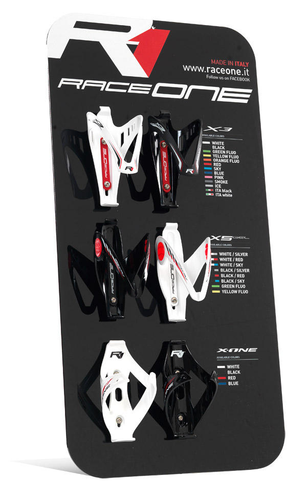 Exhibitor bottle cages RACEONE